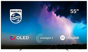 telewizor 55-calowy Philips 55OLED754/12 Ambilight Smart TV 4K